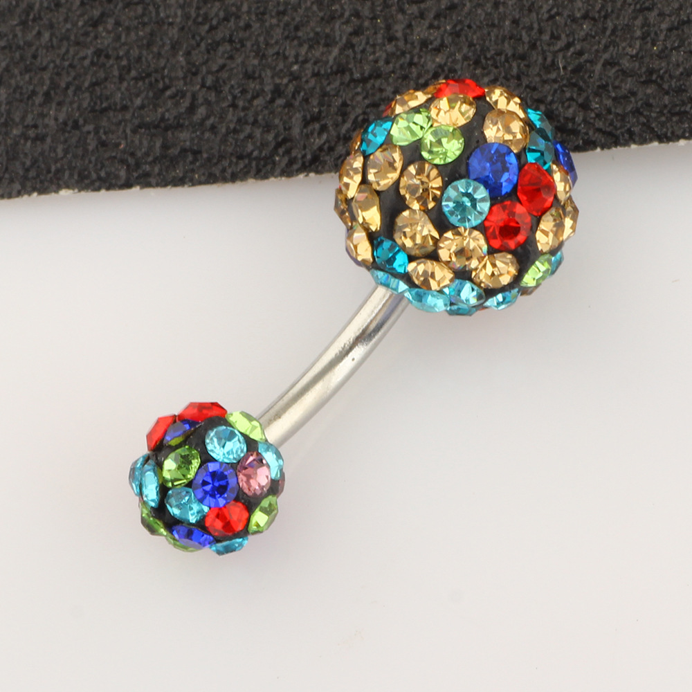 Amazon Hot Sale 4-8 Piece Stainless Steel Clay Belly Button Rings Set - Body Piercing Jewelry detail image 17