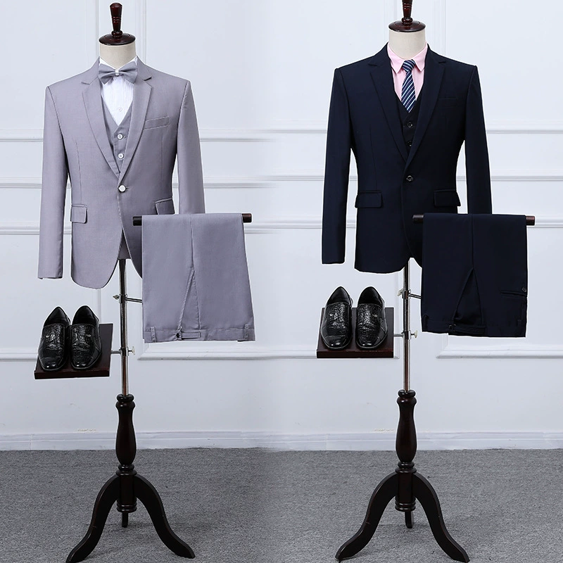 Комплект для отеля, классический костюм в обтяжку, slim fit, 3 предмета
