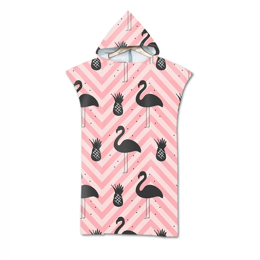 Вышитые Швейные края банное полотенце цифровая печать пляжное полотенце для взрослых с капюшоном банное полотенце из микрофибры на фигуру