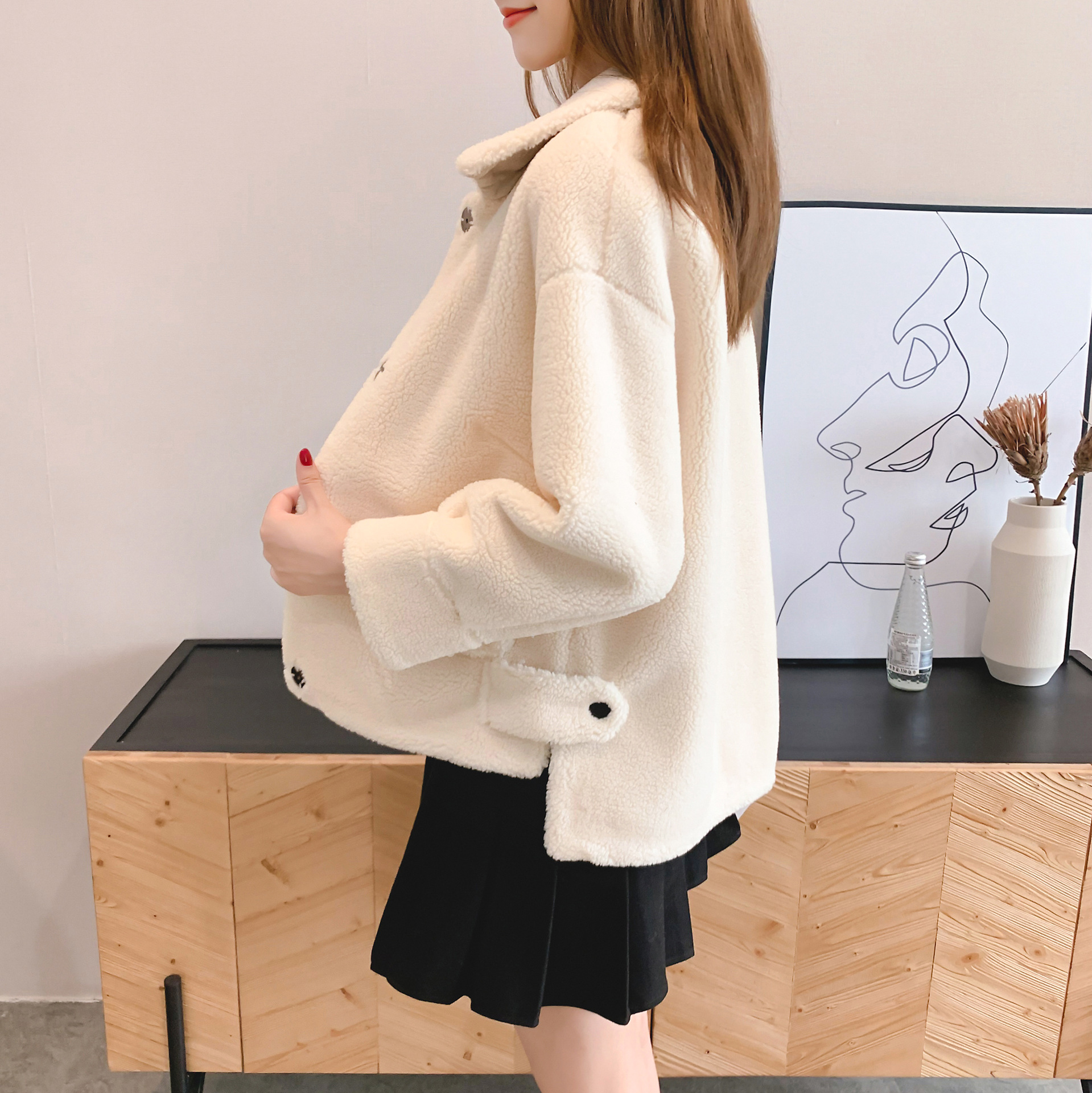 Manteau de laine femme LAN SHINA - Ref 3416777 Image 12