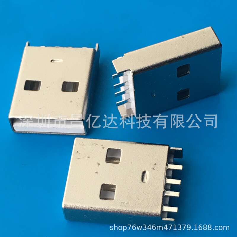 USB male head welding line A male short body welding line 5th generation L = 14.0mm white rubber core iron shell USB male head welding line A male short body welding line 5th generation L = 14.0mm white rubber core iron shell