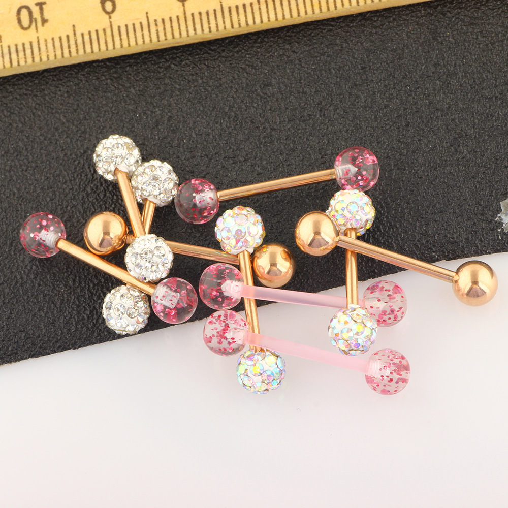 10Pcs Mix Style Body Piercing Jewelry Set Stainless Steel Breast Nipple Rings Tongue Rings Labret Studs Earrings detail image 14