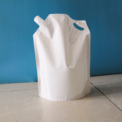Manufacturers supply 2021 paragraph 500g Washing liquid Self support bag Suction nozzle liquid Packaging bag plastic bag Beer bag