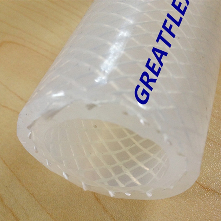 GREATFLEX半透明食品级制药级网纹编织硅胶软管