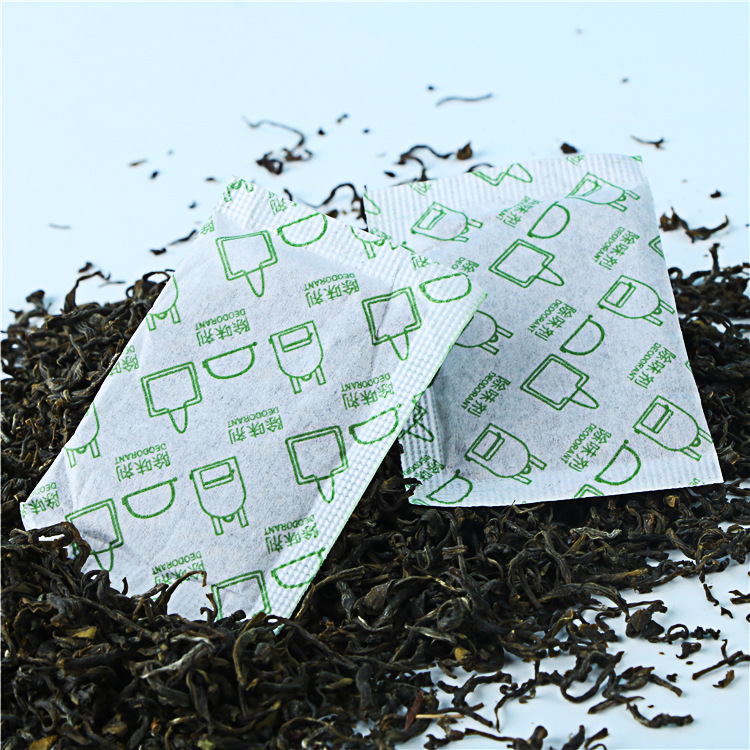 厂家供约3克箱包茶叶吸味剂 茶末 除臭剂 清香除味剂 带图形|ru