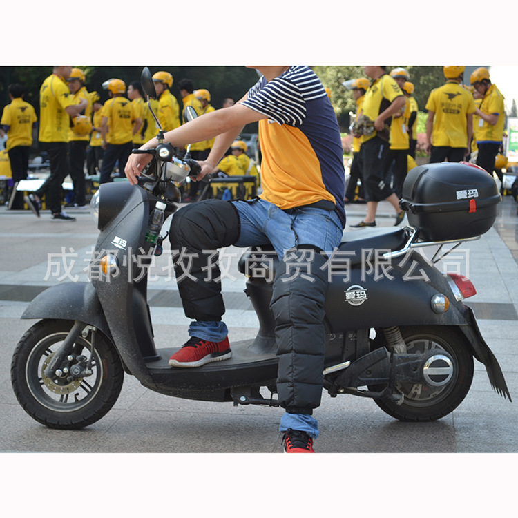 廠家直銷護膝護腿加厚防水羽絨護膝保暖摩托車電動車騎行壹件代發