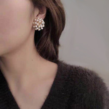 12g Weight Earrings Classification Travel, Birthday, Festival Occasion Women'S Gender Vintage Style Style Gold, Silver Color Exaggerated Circle Trendy Simple Korean Wild Earrings 14