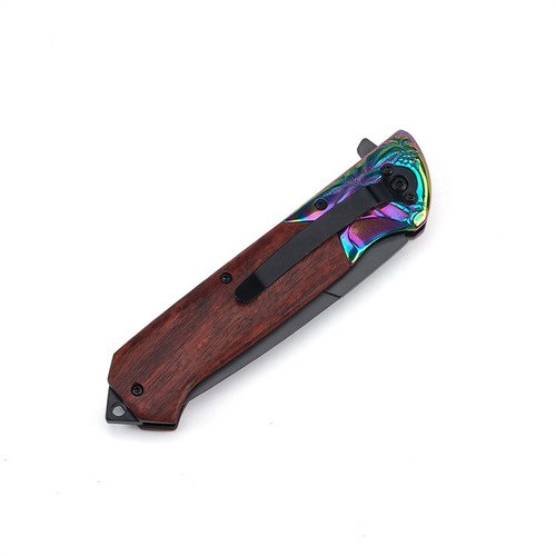 Outdoor folding knife high-hardness survival fruit knife portable pocket knife sharp self-defense small knife folding knife