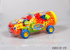 Intellectual transport, multicoloured mixed constructor, plastic toy, family style, handmade