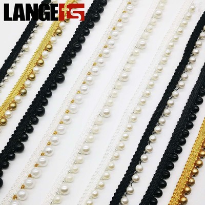 Factory wholesale new pattern Pearl Hand-beaded lace Multicolor Bead Barcode DIY Clothing accessories Accessories