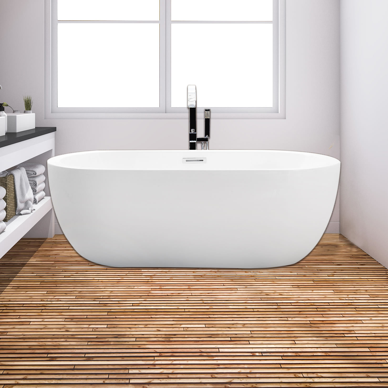 廠家直銷浴缸橢圓形情侶亞克力獨立式成人家用小戶型無縫對接浴池