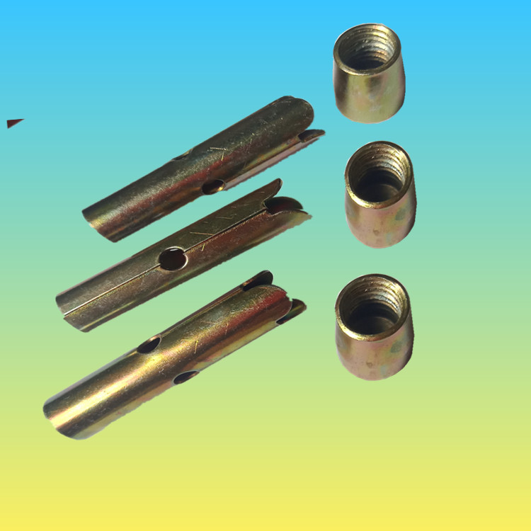 吊顶用镀彩锌组合拉爆头M8 非标盲孔拉爆 分体顶爆膨胀头膨胀螺母|ms