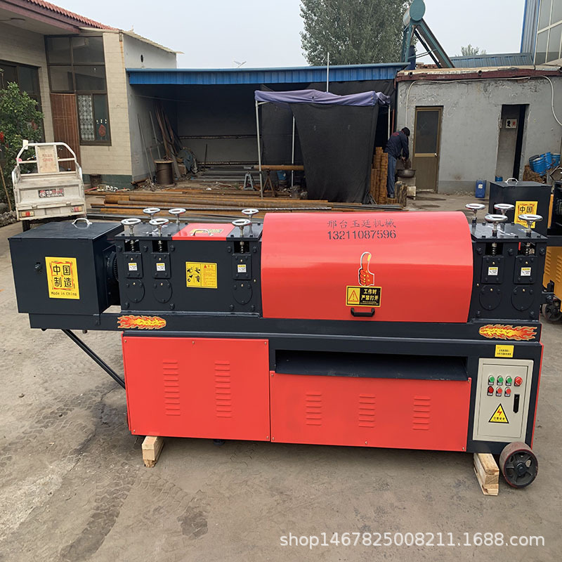 钢管调直机全自动 多功能钢管调直除锈机 双曲线钢管校直修复机