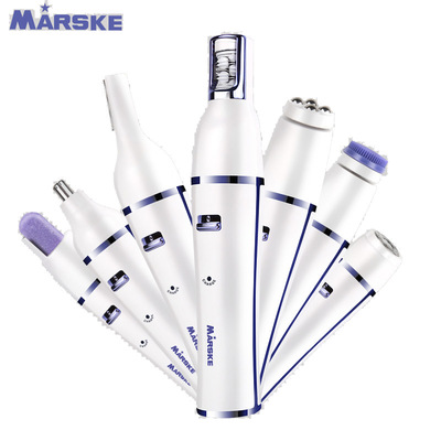 MARSKE MS-6777多功能女士剃毛器USB拔毛器洗脸按摩五合一脱毛仪