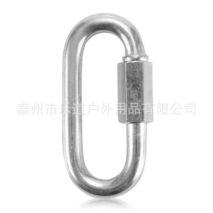 Runway-type galvanized quick connection ring Amusement rope connection hook chain buckle Meilong lock connection ring