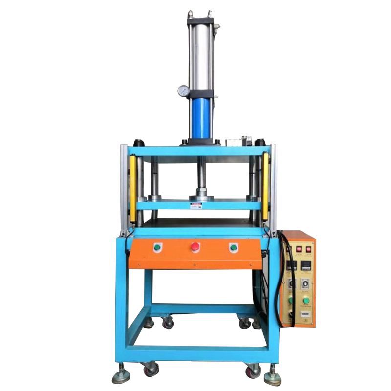 Poster Three panels Hot Press small-scale Pneumatic pressure boost Paper hot press Gas-liquid supercharger Pneumatic press