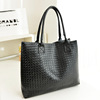 Summer purse, capacious fashionable one-shoulder bag