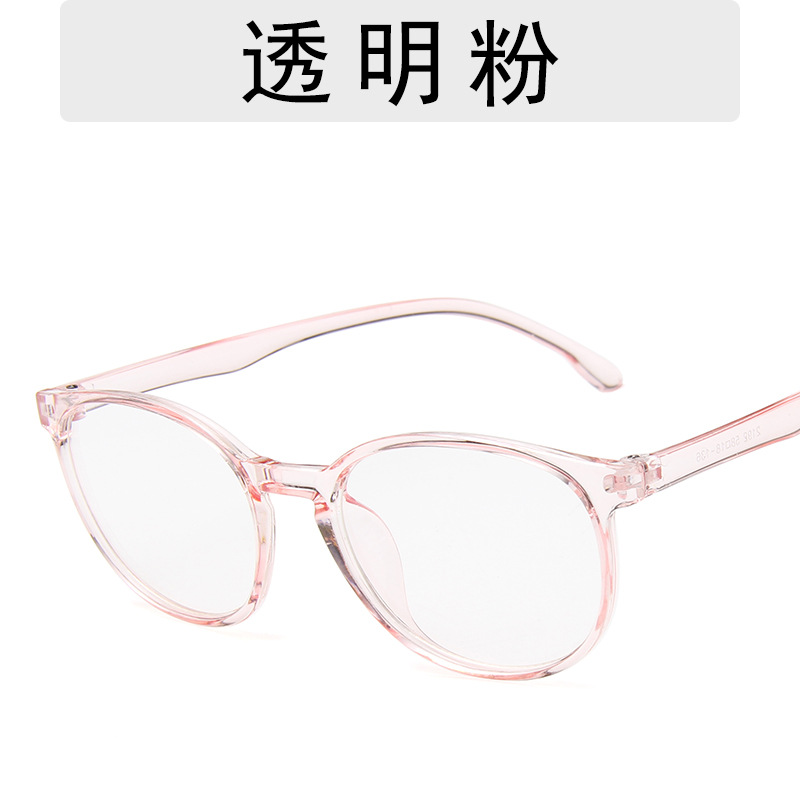 Transparent Plastic Frame Spectacle Frame Lenses Plus Uv Blue Film Glasses