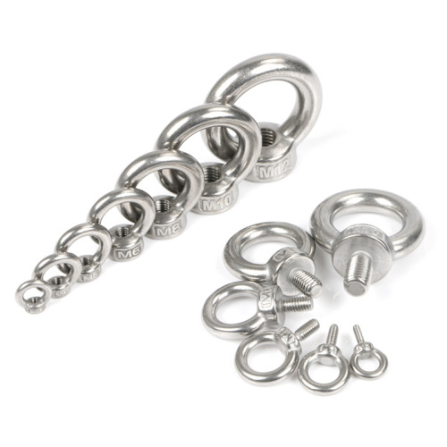 304 stainless steel lifting eye nut ring nut marine lifting eye screw lifting ring M6M8M10M12M14