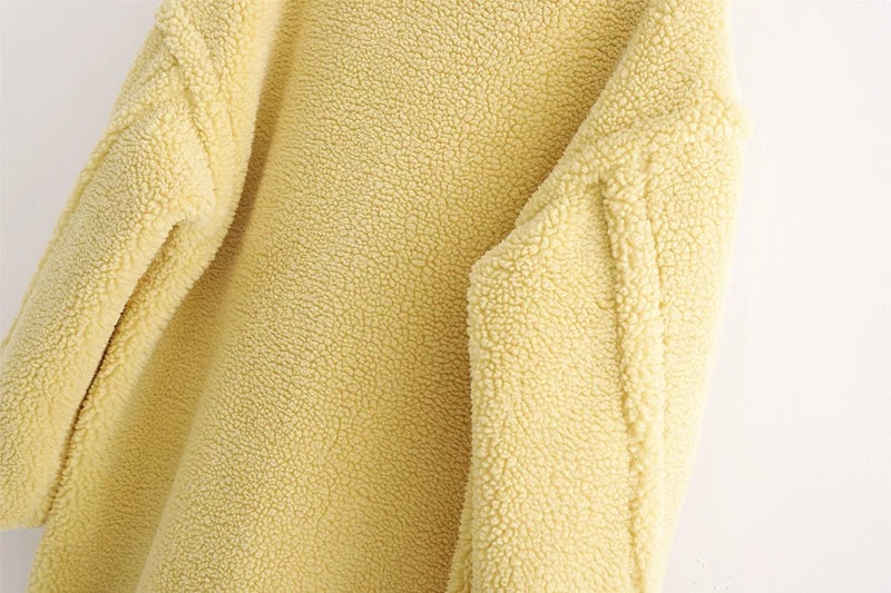 winter thick loose lamb wool cotton-padded coat NSAC13953