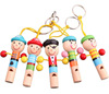 Cartoon children's whistle, wooden music toy, accessory, pendant, musical instruments