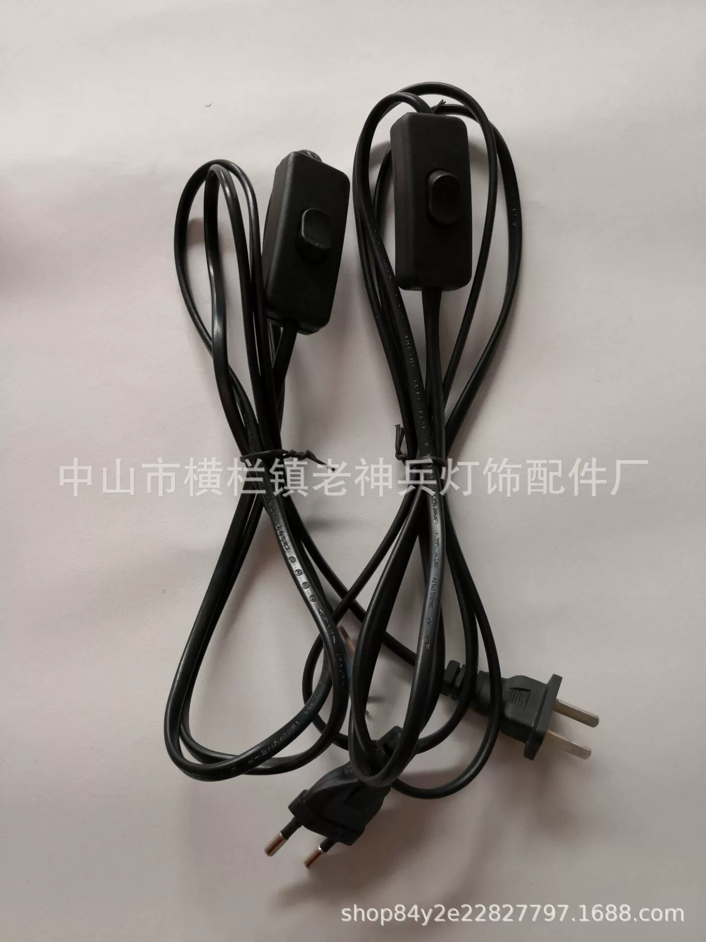 1.5m круглая вилка, плоская вилка, шнур переключателя затемнения, черный, белый цвет, шнур питания, шнур переключателя 303, шнур переключателя