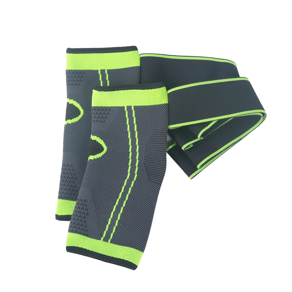Protección de tobillo deportiva de nylon de punto para hombres y mujeres de cuatro lados elástica cálida transpirable soporte de tobillo fijo protección de tobillo