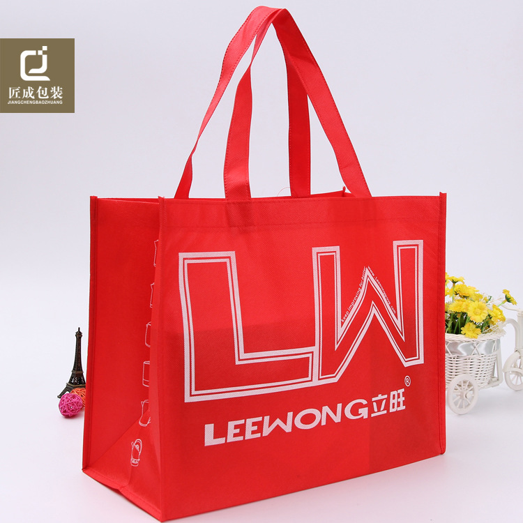 无纺布袋定做覆膜手提袋立体环保袋购物袋热压线缝服装袋定制logo