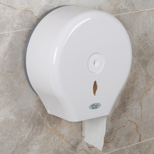 Commercial large roll paper towel box bathroom paper towel rack wall-mounted roll paper holder hotel paper towel tube hole-free toilet paper holder 