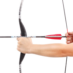 Bow and arrow archery traditional bow Scenic area antique Han costume competition practice beauty hunting Wooden arrows with optional poundage