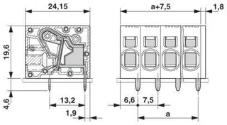 菲尼克斯 固定式连接器 - SPT 5/ 2-H-7,5-ZB - 1719192