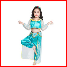 阿拉丁神灯 万圣节cos儿童茉莉公主亲子装舞蹈服装 现货批发