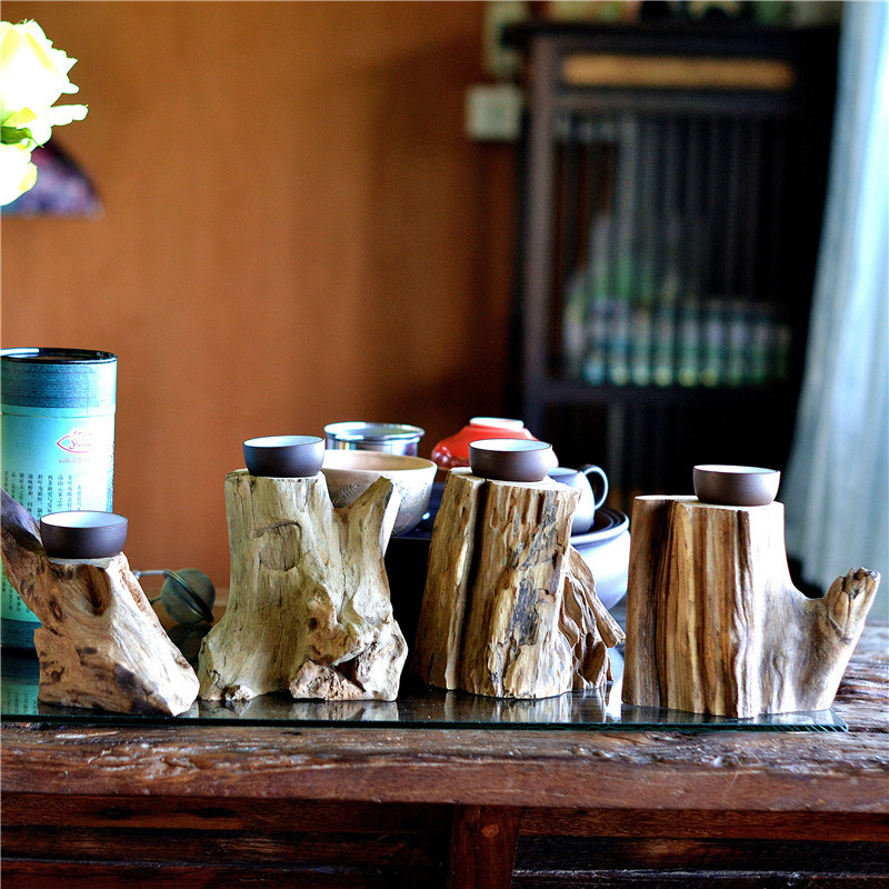 泰国实木要木头工艺品疙瘩小木桩装饰摆件整木木段树枝创意家居饰