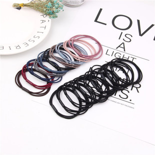 Factory wholesale headdress Korean hair accessories elastic hair band Rubber Band spread goods three-in-one simple small jewelry head rope