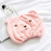 Cartoon hair towel for adults, quick dry scarf, dry shower cap, with little bears, increased thickness