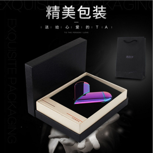 TAOXIN love usb rechargeable lighter peach heart gas and electric hybrid dual-use electronic cigarette lighter private customization