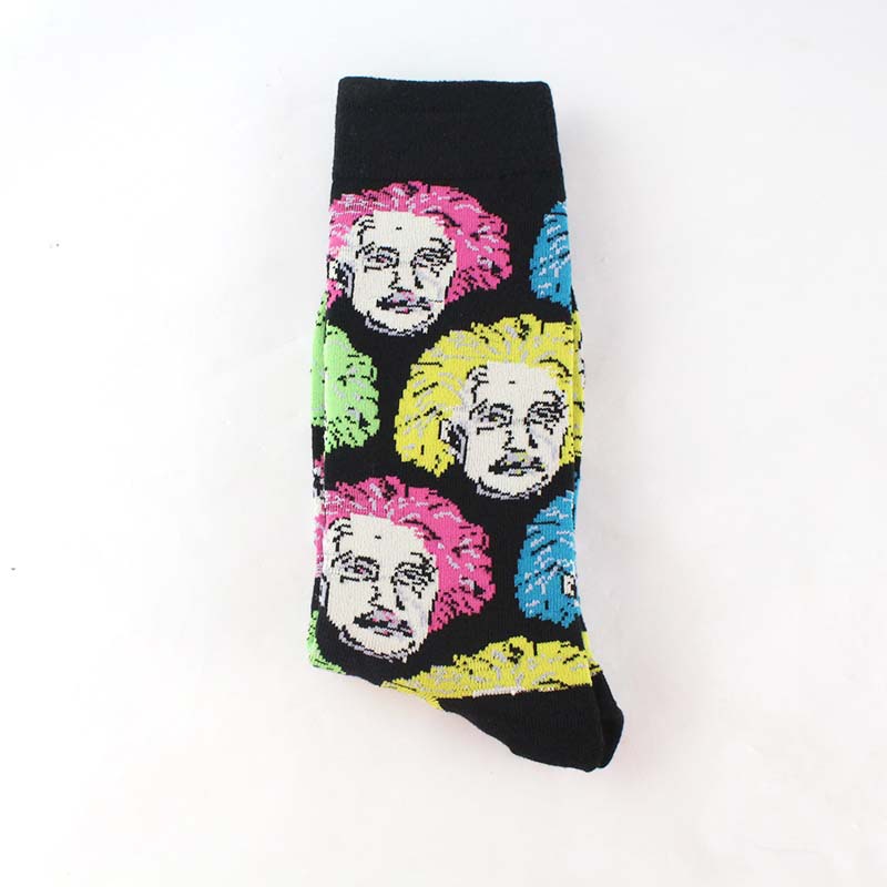Unisex/Men and women can be casual cartoon in the tube socks