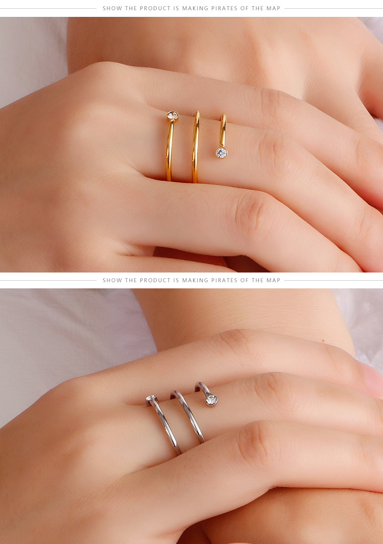 Waterproof Non Tarnish, Plating Craft PVD Coated 18K Gold Plated Titanium Steel Korean Style Waterproof Non Tarnish
