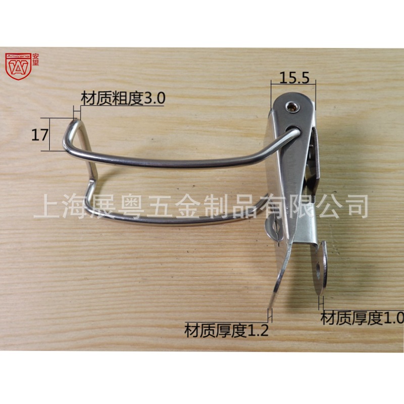 AW112 con gancho de acero inoxidable hebilla cadenas de hardware caja hebilla torre de resorte hebilla caja hebilla industrial bolsa hebilla