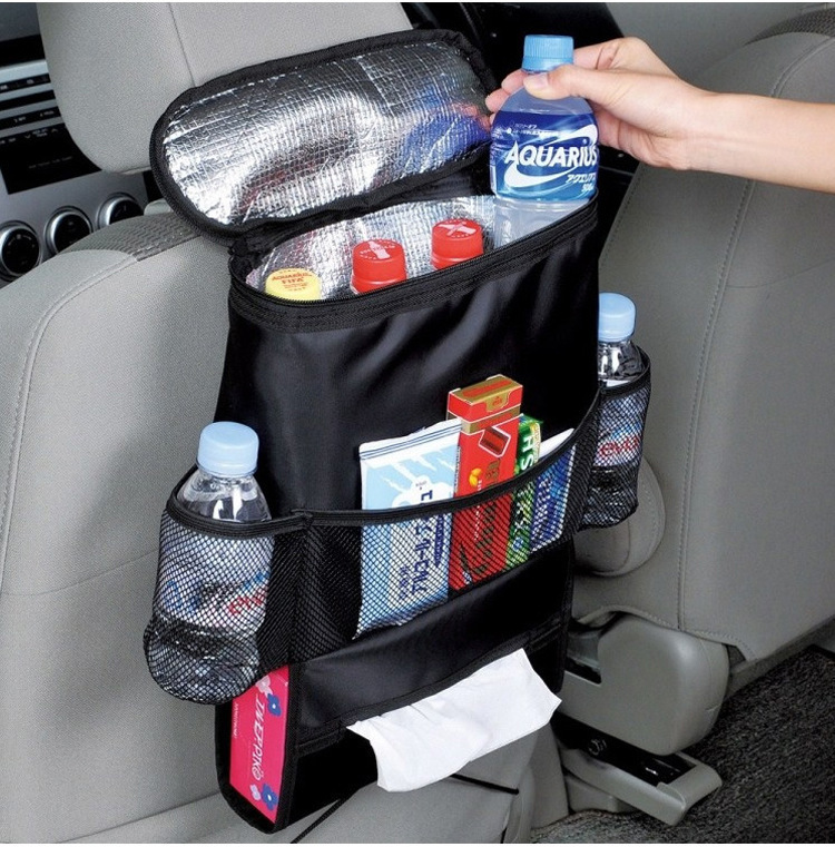 Storage Bag Car Insulation Car Ice Bag Seat Back Storage R Hanging Bag Multi-Functional Storage Box