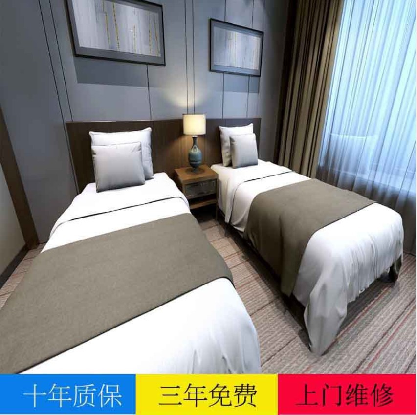 酒店家具定制标间全套家具 商务宾馆床套房家具 公寓床出租房家具