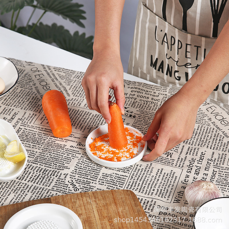 陶瓷家用捣蒜器生姜手动磨泥器婴儿辅食研磨器胡萝卜磨泥捣姜磨蓉