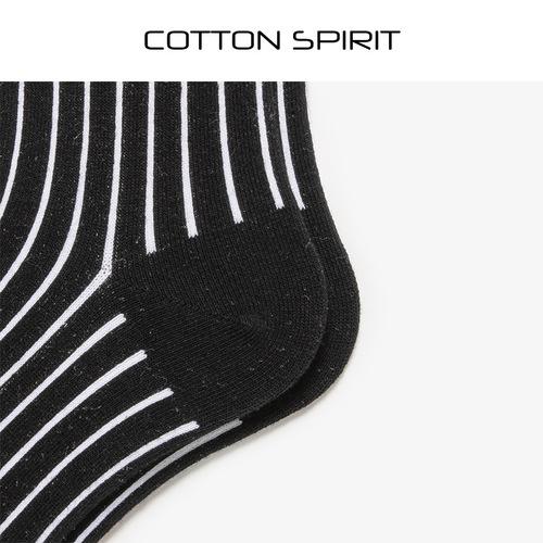 Cotton Spirit Socks Summer Mid-Calf Socks Instagram Trendy Versatile Korean Style Couple's Pair Men and Women High-Calf Trendy Striped Socks
