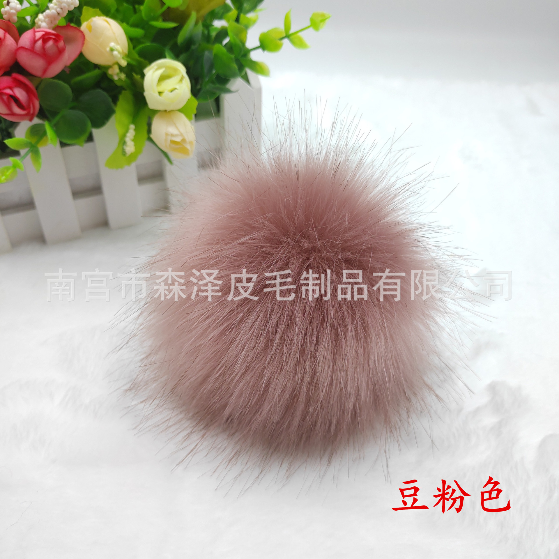 Venta caliente transfronteriza de imitación de piel de zorro de imitación de mapache de imitación de piel de conejo bola de piel sombrero colgante de color imitación de piel falsa bola