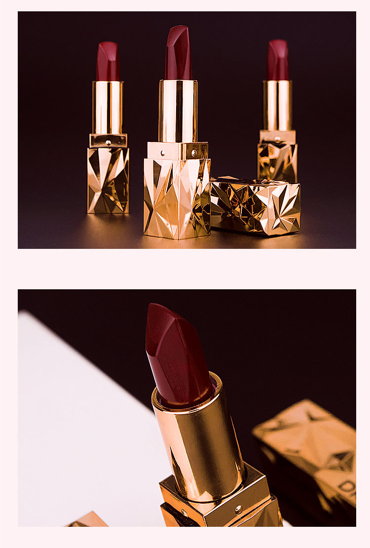 27g Weight Lipstick Type Of Cosmetics Plastic Material Elegant Solid Color Plastic Lipstick