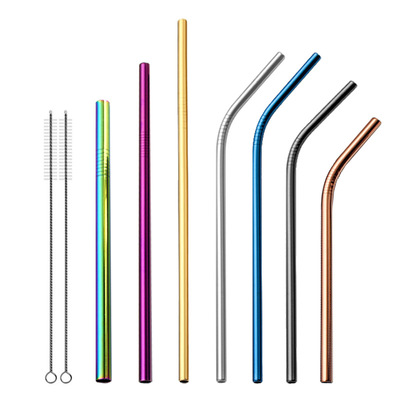 創意304不鏽鋼金屬吸管 食品級環保酒店家用不鏽鋼吸管 定制logo