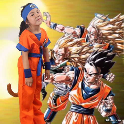 Children's performance Dragon Ball suit, kids' suit Sun Wukong adult unisex parent-child set anime clothing