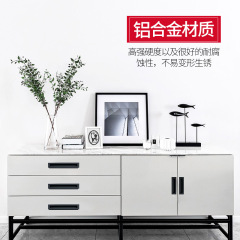 Modern minimalist tatami hidden handle embedded pull alloy dark installed black door handle drawer hidden pull