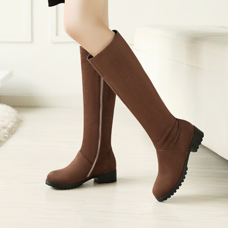 Foreign trade women's shoes autumn and winter flat heel high boots Knight boots Women's foreign trade cross-border large size women's boots wholesale 34-48 Foreign trade women's shoes autumn and winter flat heel high boots Knight boots Women's foreign trade cross-border large size women's boots wholesale 34-48