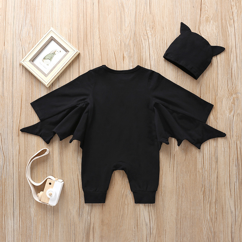 Halloween Fashion Solid Color 100% Cotton Baby Rompers display picture 2